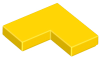 LEGO® los onderdeel Tegel Algemeen in kleur Geel 14719