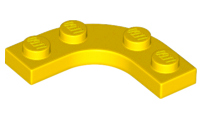 Plaatje in Gallery viewer laden, LEGO® los onderdeel Plaat Rond in kleur Geel 68568