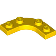 Plaatje in Gallery viewer laden, LEGO® los onderdeel Plaat Rond in kleur Geel 68568