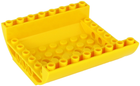 LEGO® los onderdeel Dakpan Gebogen in kleur Geel 54091