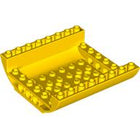 LEGO® los onderdeel Dakpan Gebogen in kleur Geel 54091