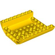LEGO® los onderdeel Dakpan Gebogen in kleur Geel 54091