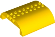 LEGO® los onderdeel Dakpan Gebogen in kleur Geel 54095