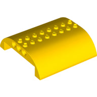 Plaatje in Gallery viewer laden, LEGO® los onderdeel Dakpan Gebogen in kleur Geel 54095