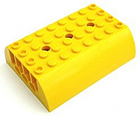 LEGO® los onderdeel Dakpan Gebogen in kleur Geel 45411