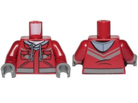 LEGO® los onderdeel Lijf met Motief Donkerrood 973pb3903c01