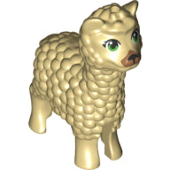 Plaatje in Gallery viewer laden, LEGO® los onderdeel Landdier in kleur Geelbruin 65405pb02