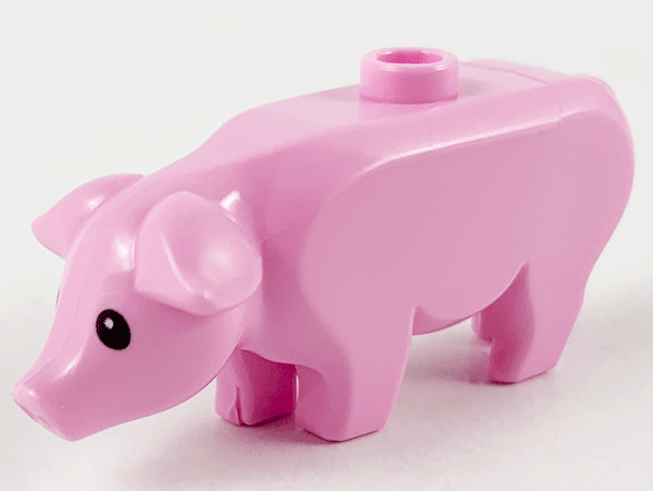 LEGO® los onderdeel Landdier in kleur Fel Roze 87621pb01