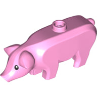 Plaatje in Gallery viewer laden, LEGO® los onderdeel Landdier in kleur Fel Roze 87621pb01