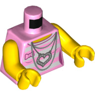 Plaatje in Gallery viewer laden, LEGO® los onderdeel Lijf met Motief Fel Roze 973pb3947c01