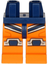 Plaatje in Gallery viewer laden, LEGO® los onderdeel Benen met Motief Donkerblauw 970c04pb11