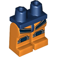 Plaatje in Gallery viewer laden, LEGO® los onderdeel Benen met Motief Donkerblauw 970c04pb11