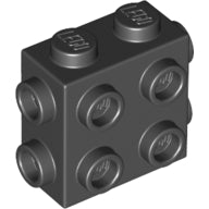 Plaatje in Gallery viewer laden, LEGO® los onderdeel Steen Aangepast in kleur Zwart 67329