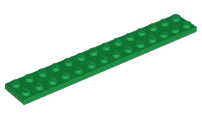 LEGO® los onderdeel Plaat Algemeen in kleur Groen 91988