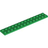 LEGO® los onderdeel Plaat Algemeen in kleur Groen 91988