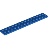 Plaatje in Gallery viewer laden, LEGO® los onderdeel Plaat Algemeen in kleur Blauw 91988