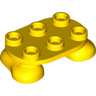 Plaatje in Gallery viewer laden, LEGO® los onderdeel Benen Aangepast in kleur Geel 66859