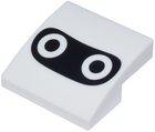 LEGO® los onderdeel Dakpan Gebogen met Motief Wit 15068pb280