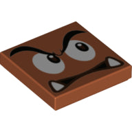 Plaatje in Gallery viewer laden, LEGO® onderdeel Tegel met Motief Donker Oranje 3068bpb1503