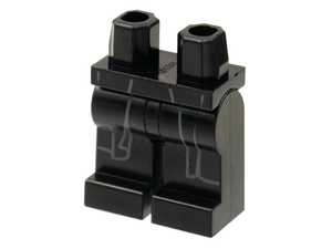 LEGO® los onderdeel Benen met Motief Zwart 970c00pb1263