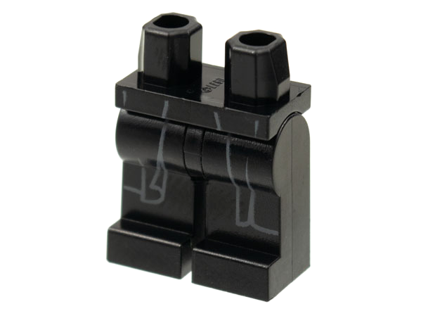 LEGO® los onderdeel Benen met Motief Zwart 970c00pb1263