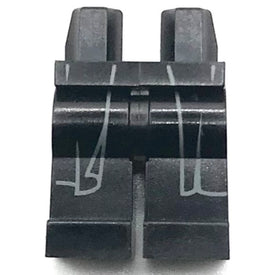 LEGO® los onderdeel Benen met Motief Zwart 970c00pb1263