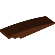 Plaatje in Gallery viewer laden, LEGO® los onderdeel Dakpan Gebogen Roodachtig Bruin 42918