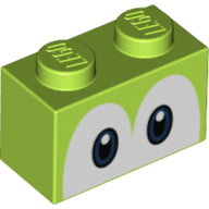 Plaatje in Gallery viewer laden, LEGO® los onderdeel Steen met Motief Limoen 3004pb206
