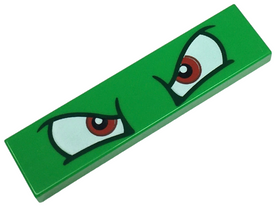 LEGO® los onderdeel Tegel met Motief Fel Groen 2431pb0639