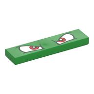 LEGO® los onderdeel Tegel met Motief Fel Groen 2431pb0639