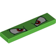 LEGO® los onderdeel Tegel met Motief Fel Groen 2431pb639