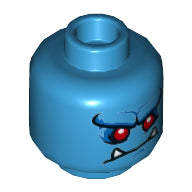 Plaatje in Gallery viewer laden, LEGO® los onderdeel Hoofd Donker Azuurblauw 3626pb2702