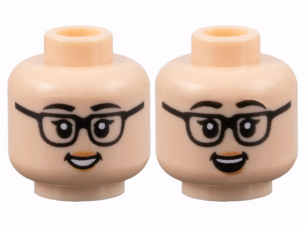 LEGO® los onderdeel Hoofd in kleur Lichte Noga 3626cpb3129