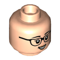 Plaatje in Gallery viewer laden, LEGO® los onderdeel Hoofd in kleur Lichte Noga 3626cpb3129