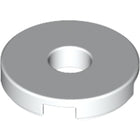 LEGO® los onderdeel Tegel Rond in kleur Wit 15535