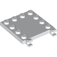 LEGO® los onderdeel Tegel Aangepast in kleur Wit 66252
