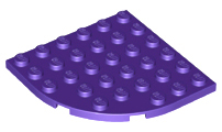 Plaatje in Gallery viewer laden, LEGO® los onderdeel Plaat Rond in kleur Donkerpaars 6003