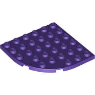 Plaatje in Gallery viewer laden, LEGO® los onderdeel Plaat Rond in kleur Donkerpaars 6003