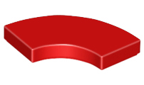 LEGO® los onderdeel Tegel Rond in kleur Rood 27925