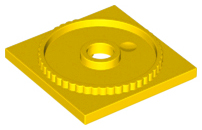 LEGO® los onderdeel Draaischijf in kleur Geel 61485