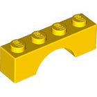 LEGO® los onderdeel Steen Boog in kleur Geel 3659