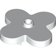 LEGO® los onderdeel Plant & Struik in kleur Wit 35473