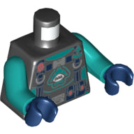 LEGO® los onderdeel Lijf met Motief Zwart 973pb3904c01