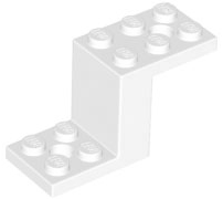 LEGO® los onderdeel Beugel in kleur Wit 76766