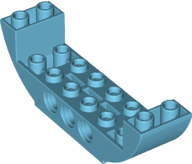 LEGO® los onderdeel Dakpan Gebogen Medium Azuurblauw 11301