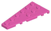 LEGO® los onderdeel Wig Plaat in kleur Donker Roze 54384