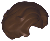 LEGO® los onderdeel Haar in kleur Donker Bruin 11256