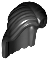 LEGO® los onderdeel Haar in kleur Zwart 36806
