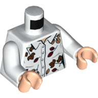 LEGO® los onderdeel Lijf met Motief Wit 973pb3985c01