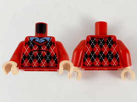 LEGO® los onderdeel Lijf met Motief Rood 973pb3978c01